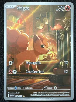 Pokemon Card TCG: Vulpix 138/132 ME:01 Mega Evolutions - Illustration Rare - NM - Image 1