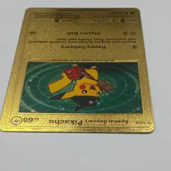 Pikachu Special Delivery Gold Foil Promo Pokemon Card SWSH074 Rare - Image 4
