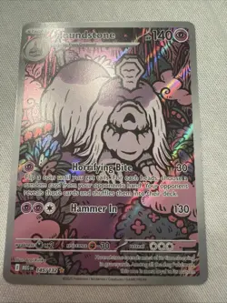 Houndstone 145/132 Illustration Rare Mega Evolutions Pokemon TCG Cards - Image 1