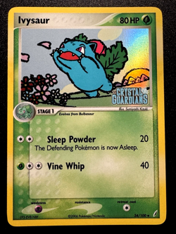 Ivysaur 34/100 EX Crystal Guardians Pokemon Card Reverse Holo Rare Near Mint - Image 1