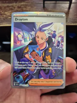 Drayton 244/191 Surging Sparks Full Art Ultra Rare Holo Pokemon Card NM SIR - Image 3