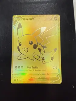 Pokemon Celebrations Pikachu V Gold Promo Card SWSH145 From UPC - Image 2