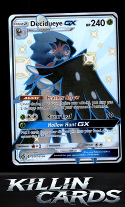 Decidueye GX SV47/SV94 Pokemon Shiny Holo Rare Hidden Fates: Shiny Vault Card NM - Image 1