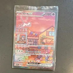 Pokemon Mew EX Full Art Promo Holo 180 HP SV: Scarlet & Violet 053 Card - Image 1