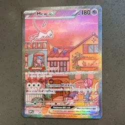Pokemon Mew EX Full Art Promo Holo 180 HP SV: Scarlet & Violet 053 Card - Image 1