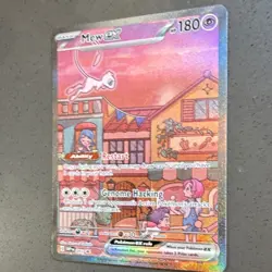 Pokemon Mew EX Full Art Promo Holo 180 HP SV: Scarlet & Violet 053 Card - Image 3