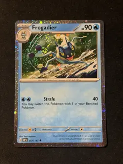 Pokemon TCG Frogadier 057/197 Obsidian Flame Cosmos Holo Promo Card - Image 1