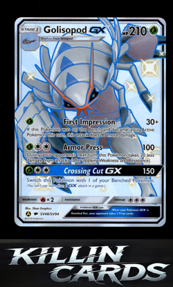 Golisopod GX SV48/SV94 Pokemon Shiny Holo Rare Hidden Fates: Shiny Vault Card NM - Image 1