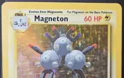 Vintage Pokemon TCG Base Set WoTC Magneton Holo Rare Card #9/102 60 HP - Image 2