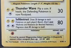 Vintage Pokemon TCG Base Set WoTC Magneton Holo Rare Card #9/102 60 HP - Image 4