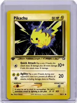 Pikachu Neo Genesis 1st Edition 70/111 2000 Pokemon card - Image 1