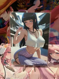 Matte Beautiful Waifu Handmade Card Goddess Story CCG Anime Double Sided - Image 1