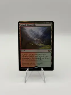 MTG - Wooded Foothills - Non-Foil - Land (R/G) - MH3 #236 - Rare - Image 1
