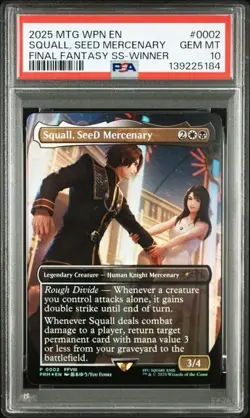PSA 10 2025 MTG Squall, SeeD Mercenary 0002 Final Fantasy Winner Promo WINNER - Image 1