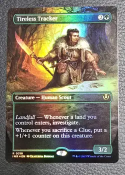 Tireless Tracker (Borderless) Innistrad Remastered Foil Rare #318 NM MTG Magic - Image 1