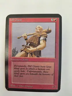 Magic the Gathering Alpha Hill Giant. Near Mint. Unplayed. - Image 1