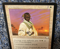 1997 Magic The Gathering~ Peacekeeper ~Lightly Played/Excellent~Weatherlight#22 - Image 3