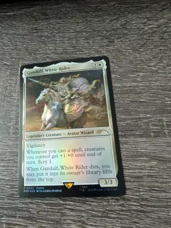 MTG Gandalf White Rider LOTR Resale Foil Promo Tales of Middle-earth NM/Mint - Image 1