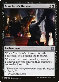 Marchesa's Decree The List NM MTG - Image 1