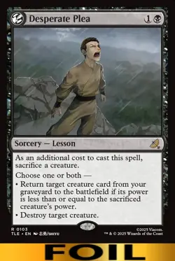 Desperate Plea ** FOIL #103 ** (Lesson) - Avatar: The Last Airbender - NM MTG - Image 1