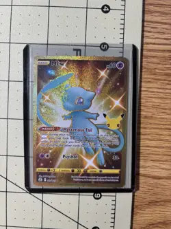 Pokemon TCG Mew Celebrations Gold Foil Secret Rare 025/025 Full Art - Image 1