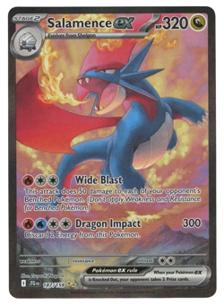 POKEMON TCG SALAMENCE EX 187/159 SPECIAL ILLUSTRATION RARE JOURNEY TOGETHER - Image 1