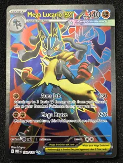 Pokemon Mega Lucario EX 160/132 Ultra Rare Full Art Holo TCG - Image 1