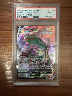 Pokemon 2022 Rayquaza VMAX TG20/TG30 Full Art Silver Tempest GEM MINT PSA 10 - Image 1