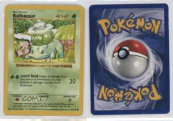 Bulbasaur Shadowless Pokemon Base Set #44 1999 - Image 3