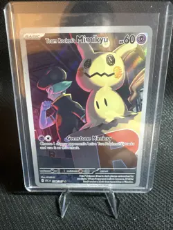 Pokemon TCG Team Rocket’s Mimikyu 238 /217 Ascended Heroes IR illustration Rare - Image 1