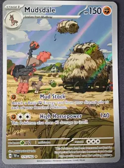 Pokemon - Mudsdale 175/162 - SV Temporal Forces - Illustration Rare - NM - Image 1