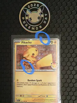 DOUBLE SWIRL 🌀 Pikachu 051 /162 2026 Pokemon Day 30th Anniversary Promo Cosmos - Image 1