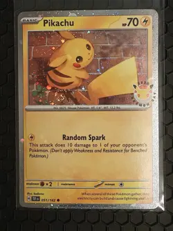 DOUBLE SWIRL 🌀 Pikachu 051 /162 2026 Pokemon Day 30th Anniversary Promo Cosmos - Image 3