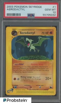 2003 Pokemon Skyridge #1 Aerodactyl PSA 10 GEM MINT - Image 1
