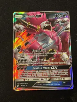 Pokemon TCG Hoopa GX Sun & Moon - Team Up 96/181 Holo Ultra Rare - Image 1