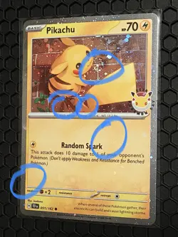 PENTA SWIRL 🌀Pokemon TCG Pikachu 051/162 Stamped 2026 Pokemon Day Promo - Image 1