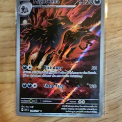 Pokemon Mightyena 243/217 ASC Full Art Rare Foil Stage 1 120 HP 50 130 - Image 1