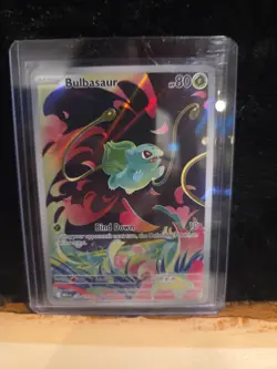 Pokemon TCG Bulbasaur 133/132 Mega Evolution Illustration Rare NM - Image 1