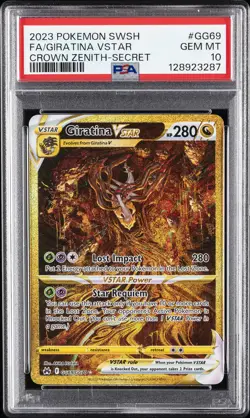 2023 POKEMON SWORD & SHIELD CROWN ZENITH SECRET FULL ART/GIRATINA VSTAR PSA 10 - Image 1