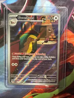 2025 Pokemon Mega Evolution Gumshoos Illustration Rare #153/132 - Image 1