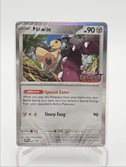 MAWILE 2023 POKEMON OBSIDIAN FLAMES STAMP BLACK STAR PROMO #039 Q5677 - Image 1