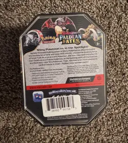 Pokemon Scarlet & Violet Paldean Fates Charizard EX Tin - NEW SEALED - Image 2