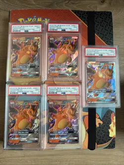 (5x Bulk) Pokemon SM Black Star Promo #SM211 Charizard GX All PSA 9 - Image 1