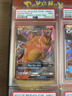 (5x Bulk) Pokemon SM Black Star Promo #SM211 Charizard GX All PSA 9 - Image 4
