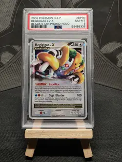 2008 Pokemon Diamond & Pearl Black Star Promo Regigigas LV.X #DP30 Holo - PSA 8 - Image 1