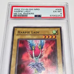 Harpie Lady PSA 6 Uncensored Art MRD-008 Unlimited Yu-Gi-Oh! - Image 3