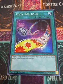 Yugioh Toon Rollback DRL2-EN024 Super Rare 1st Edition Near Mint - Image 1