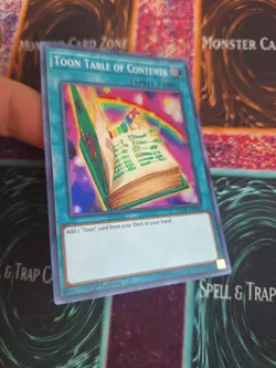Yu-Gi-Oh! Toon Table of Contents DASA-EN043 Super Rare 1st Edition Near Mint - Image 2
