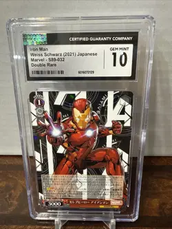 2021 Weiss Schwarz CCG: Marvel Japanese RR Celebrity Hero Iron Man Cgc 10 GEM MT - Image 1