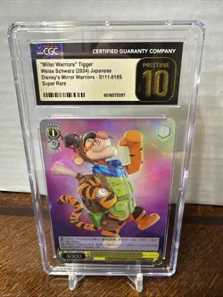 Cgc 10 Weiss Schwarz MRd/S111-018S Tigger SR Disney Mirror Verse Pristine - Image 1